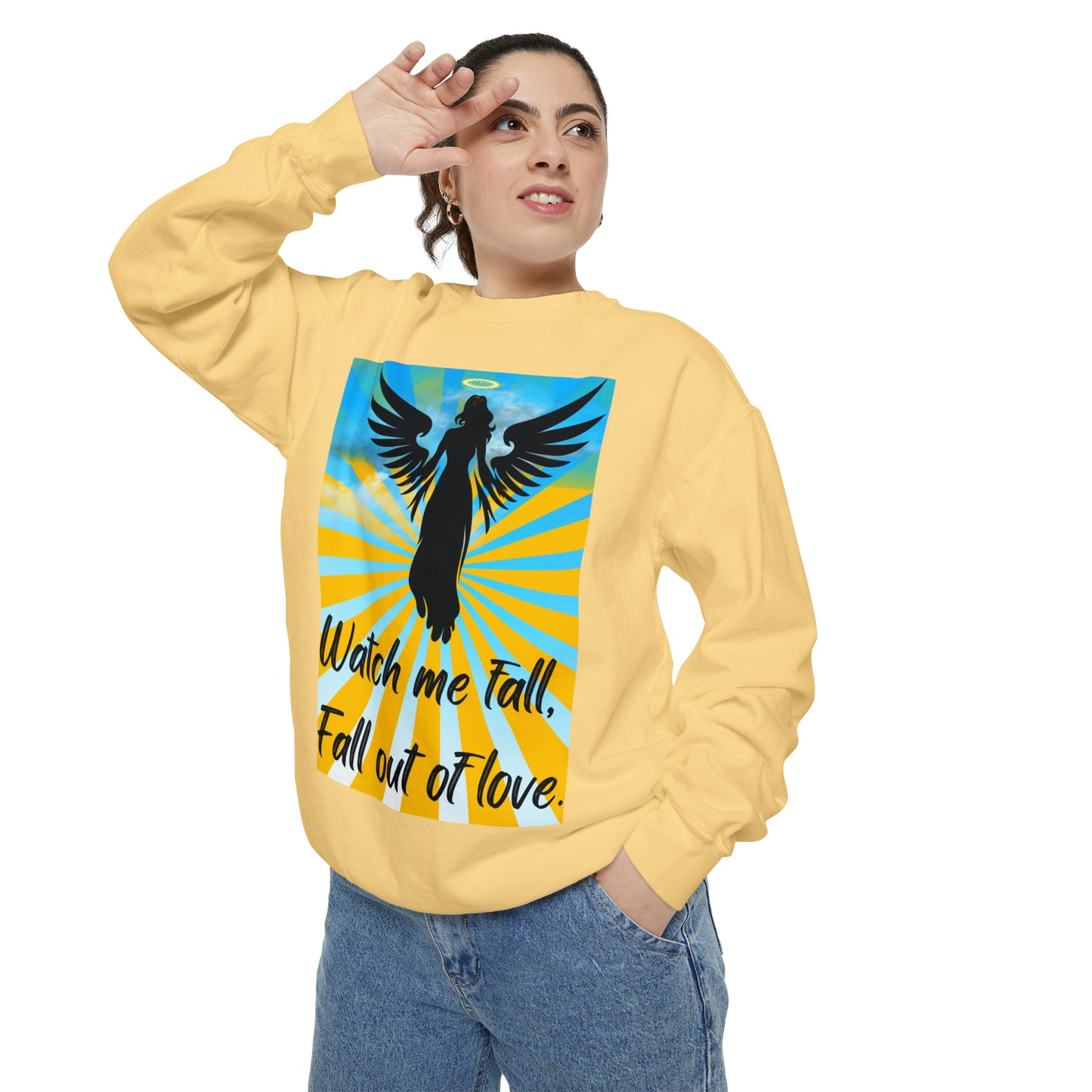FALL OUT OF LOVE  Unisex Garment-Dyed Sweatshirt