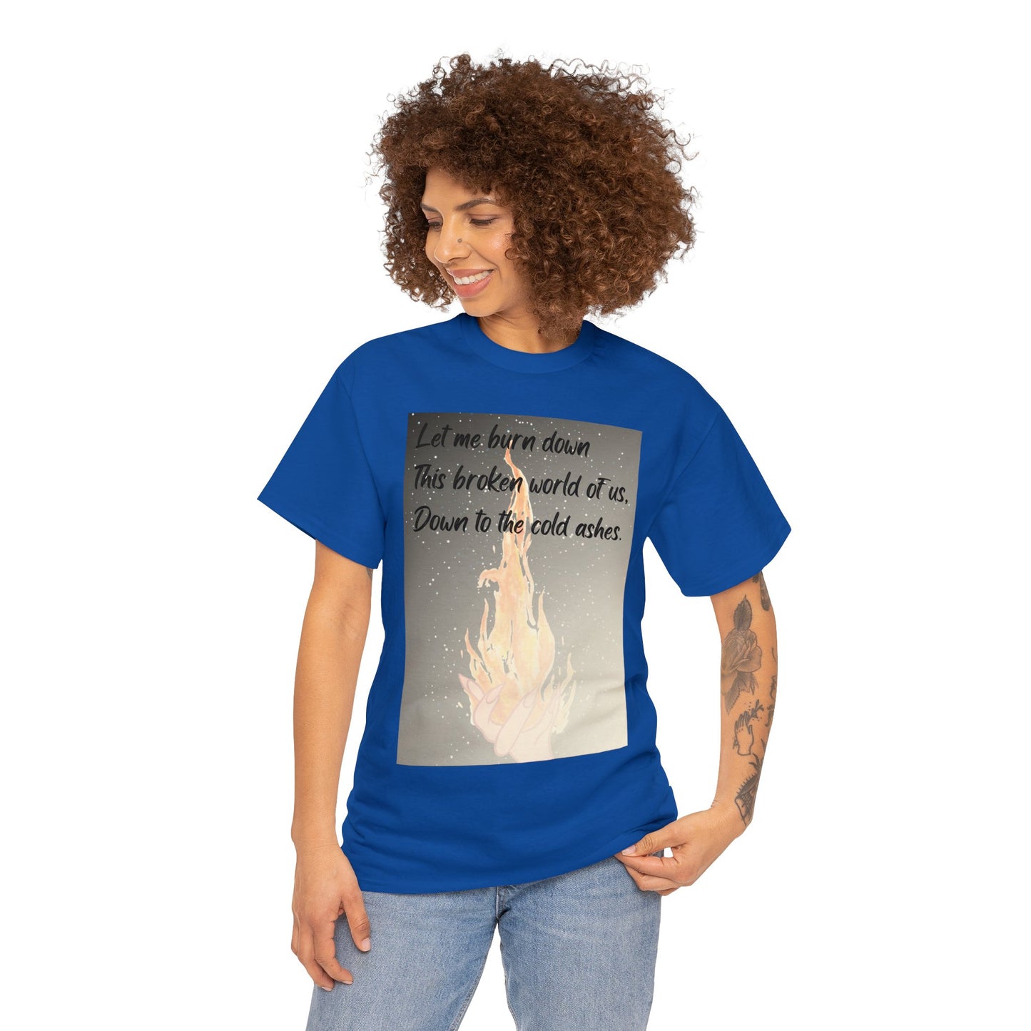 DOWN TO THE ASHES  Unisex Heavy Cotton Tee