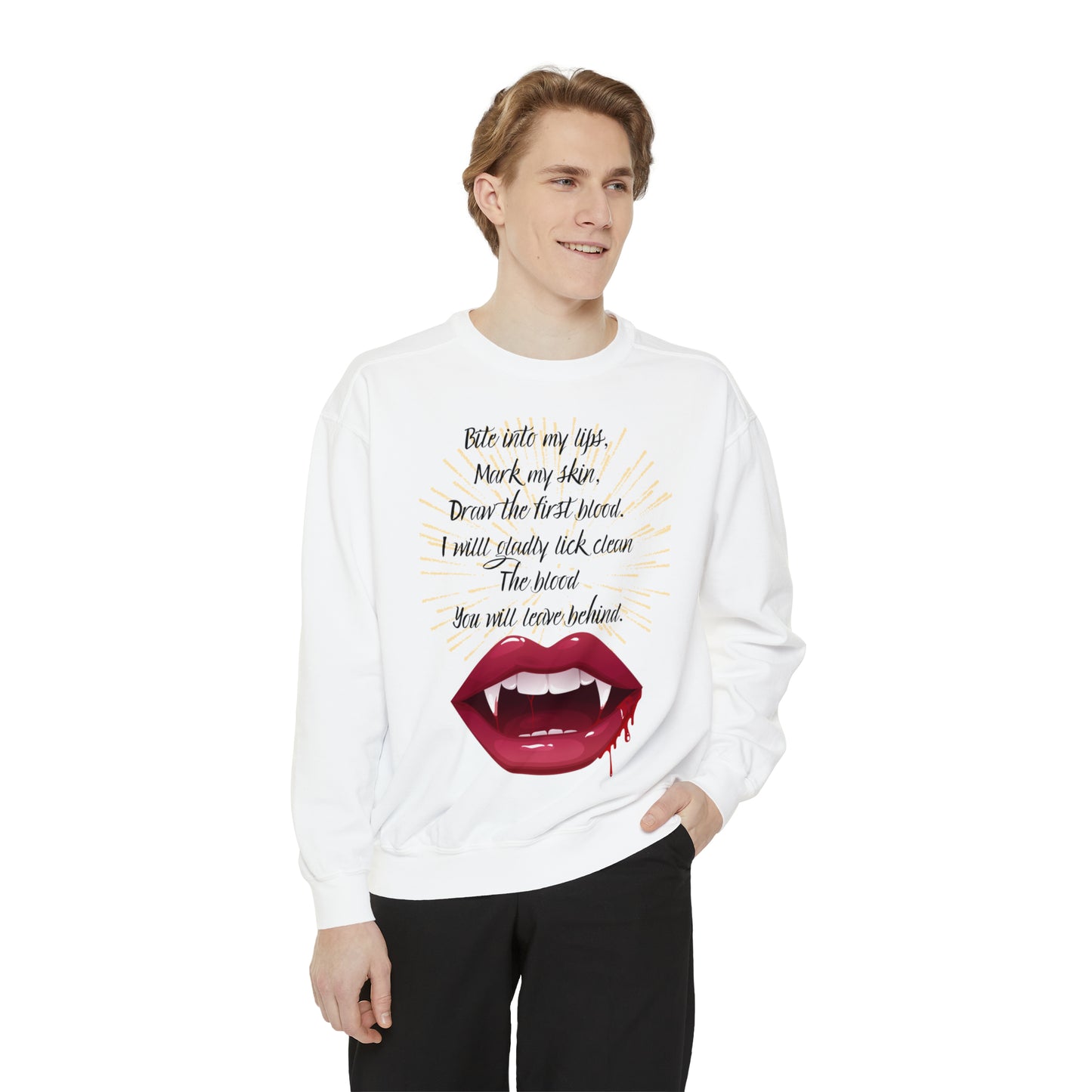 HALLOWEEN KISS Unisex Garment-Dyed Sweatshirt