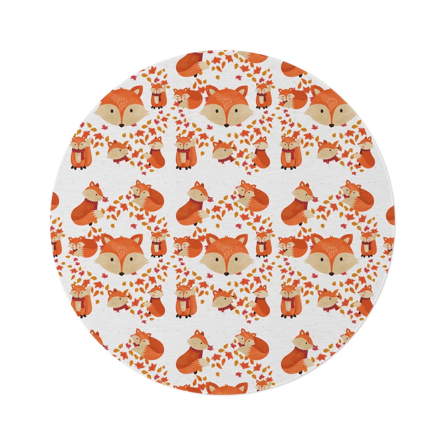 FOXY FOX LADY Round Rug
