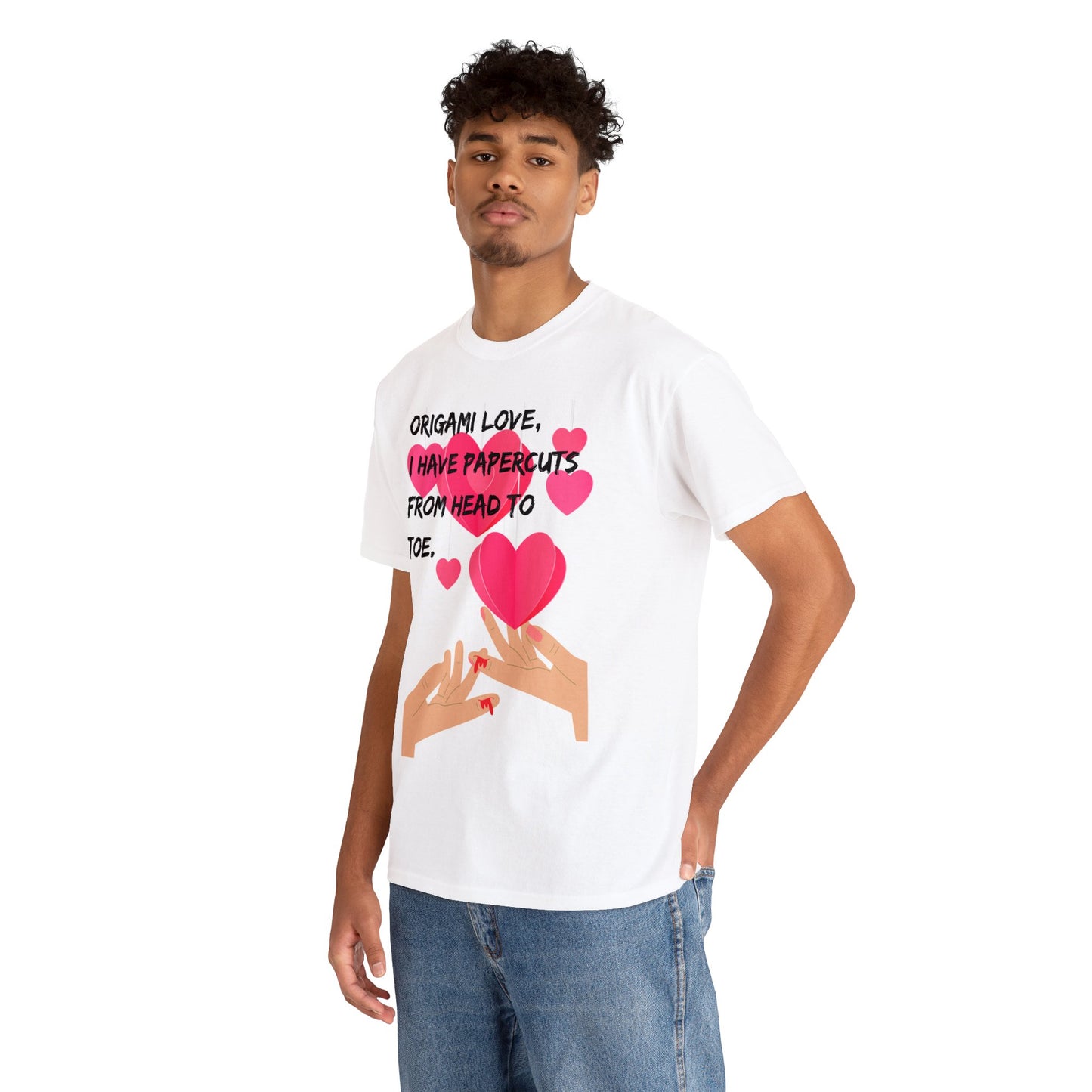 ORIGAME LOVE Unisex Heavy Cotton Tee