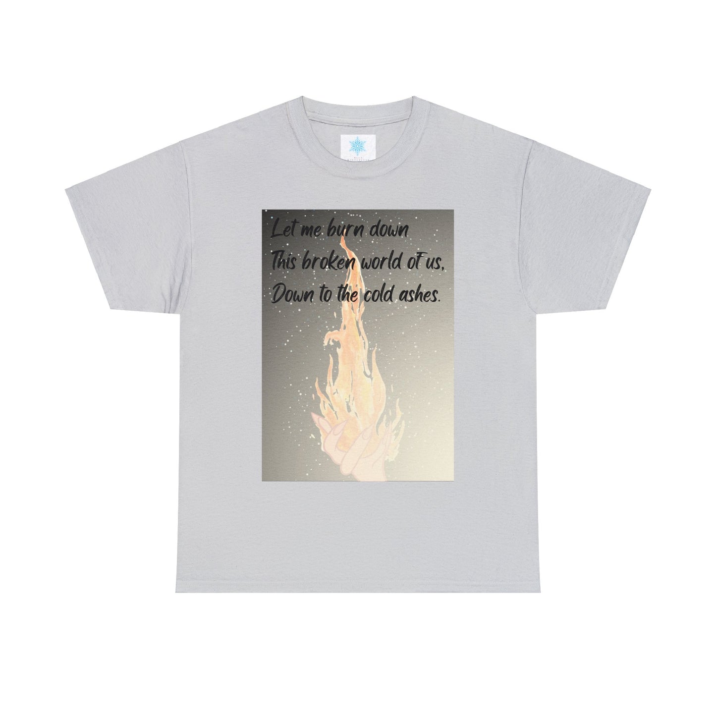DOWN TO THE ASHES  Unisex Heavy Cotton Tee