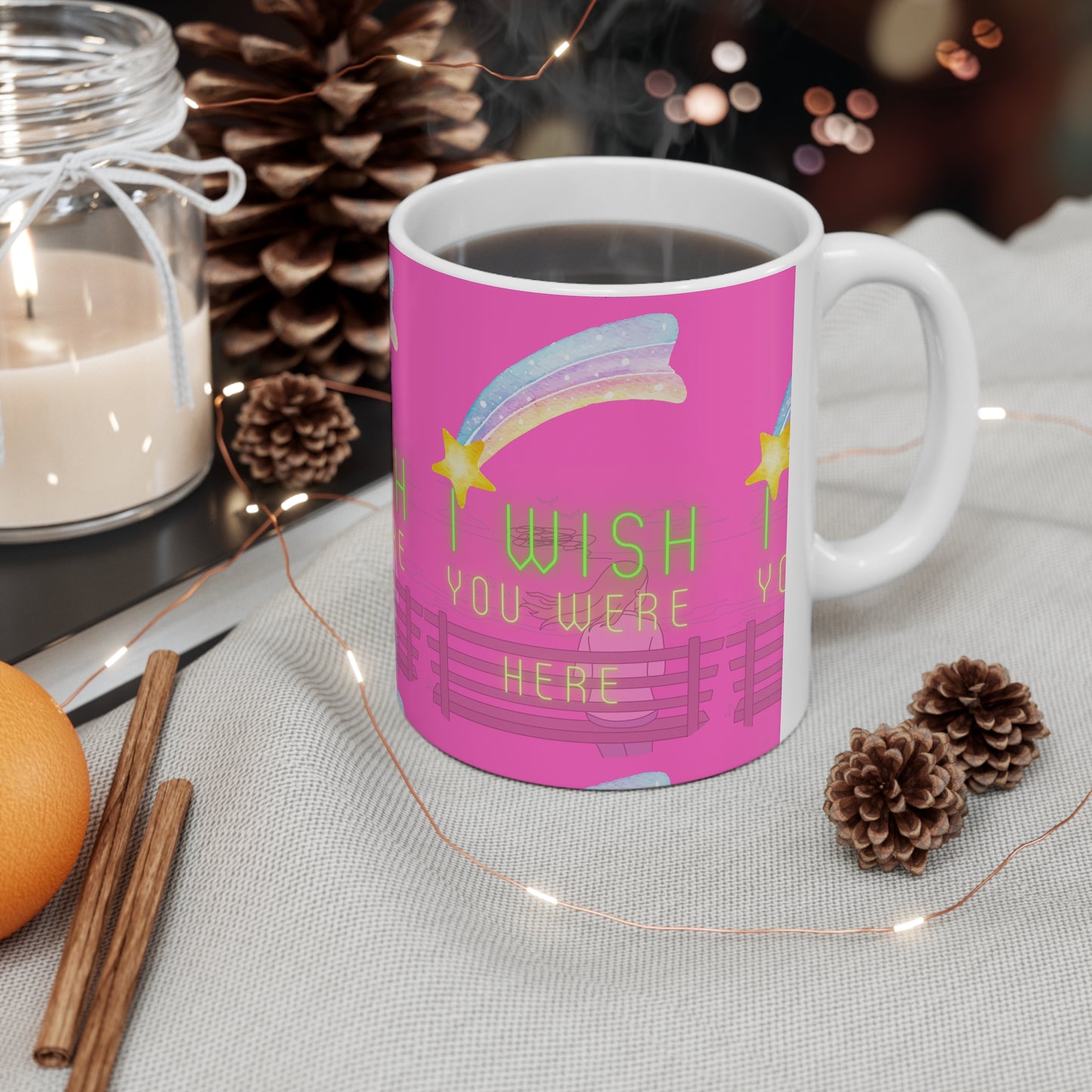 I WISH YOU WERE HERE Ceramic Mug 11oz