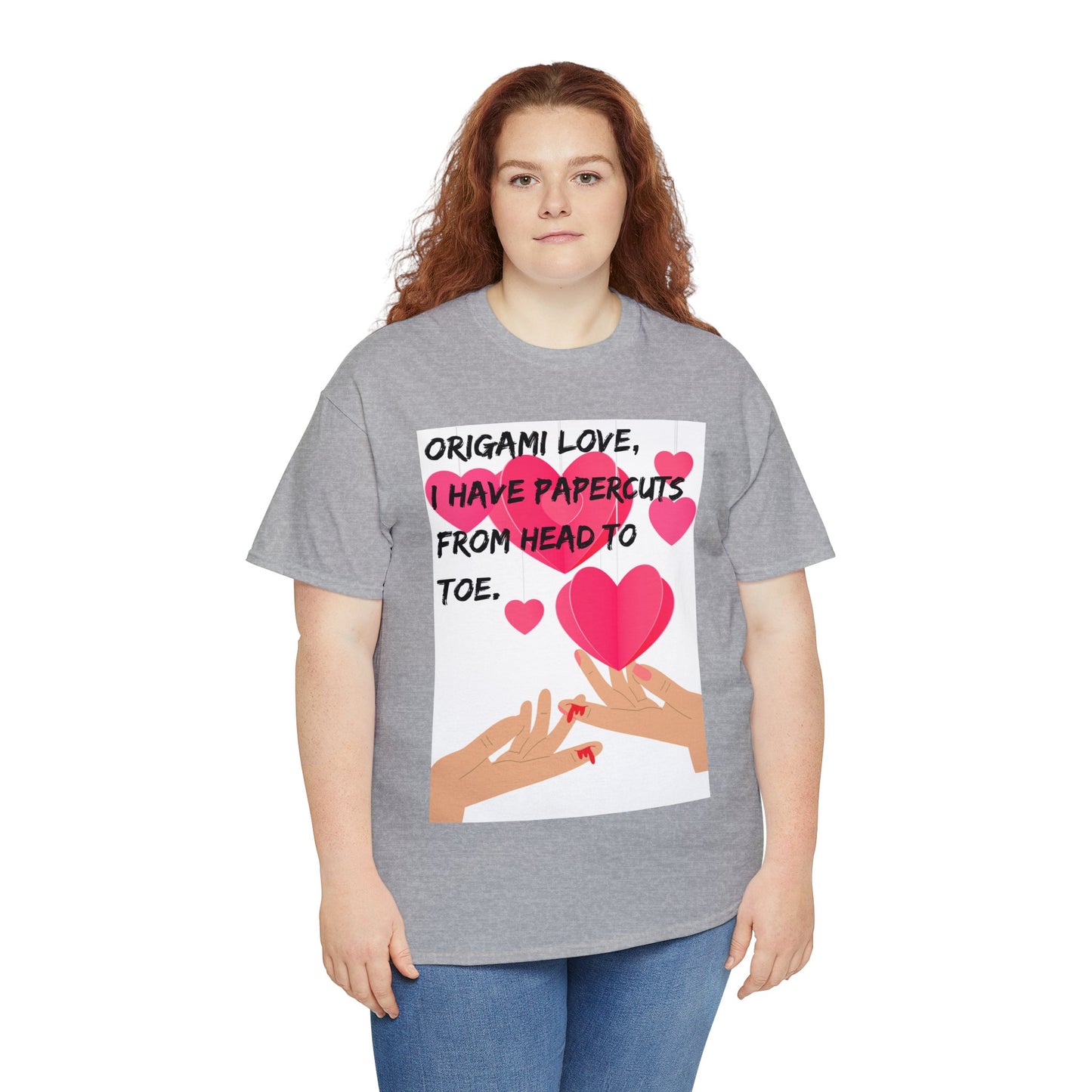 ORIGAME LOVE Unisex Heavy Cotton Tee