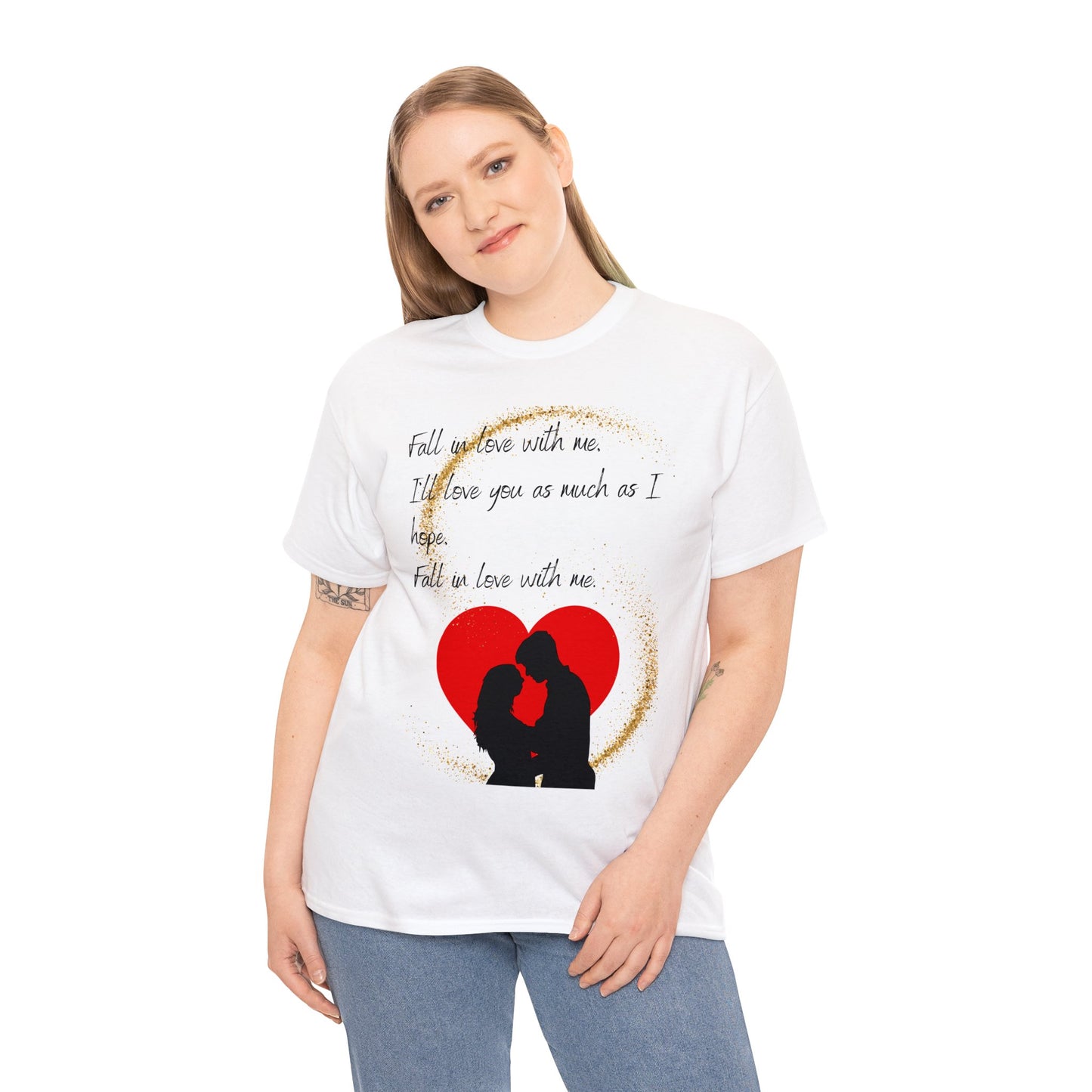 FALL IN LOVE WITH ME Unisex Heavy Cotton Tee