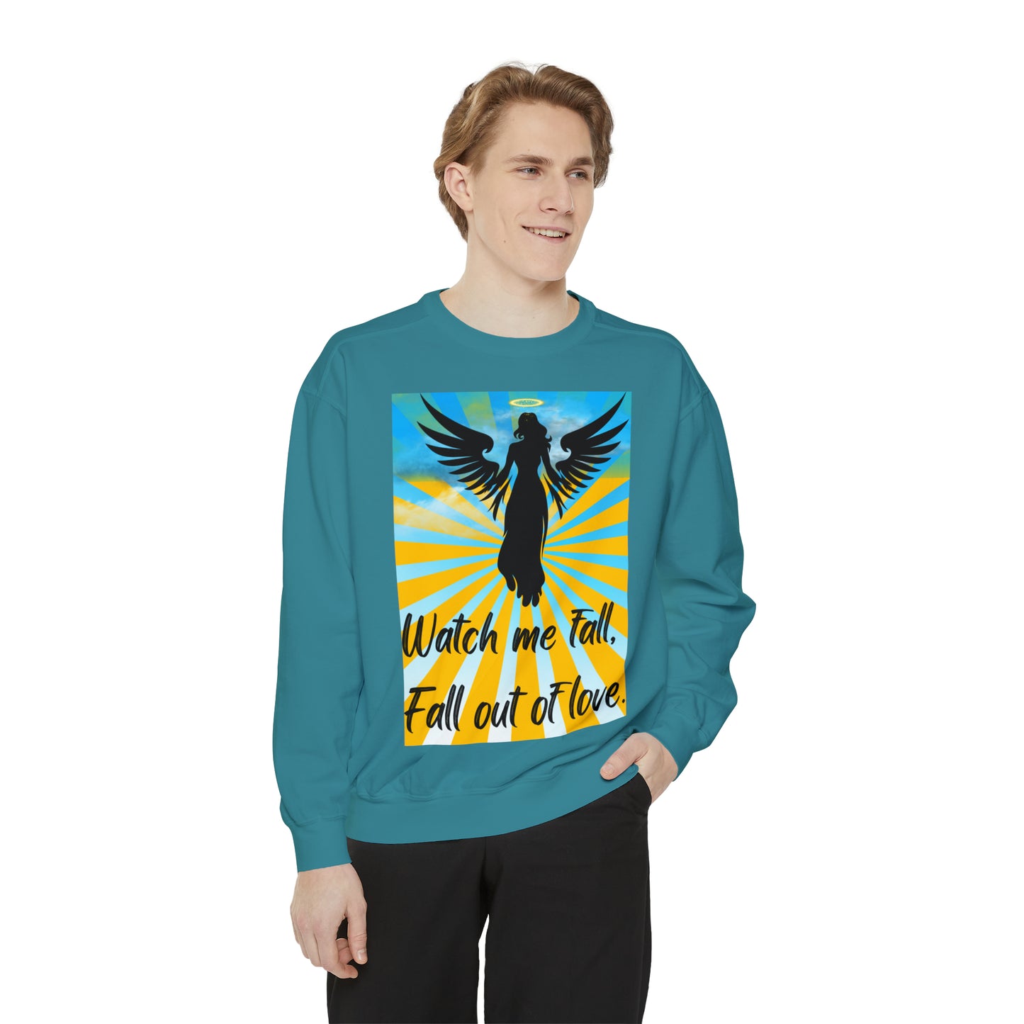 FALL OUT OF LOVE  Unisex Garment-Dyed Sweatshirt