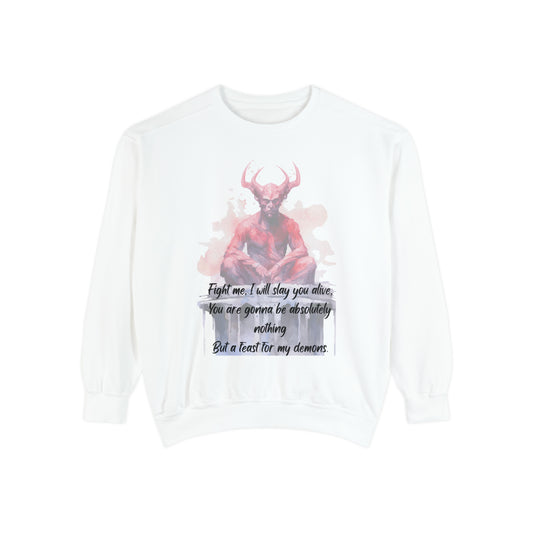 FEAST FOR MY DEMONS Unisex Garment-Dyed Sweatshirt