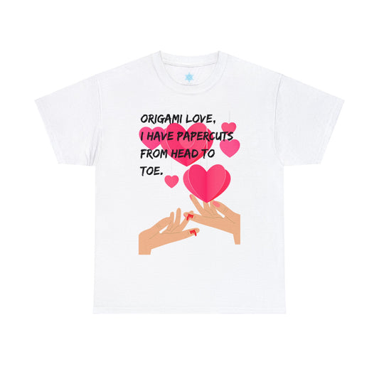 ORIGAME LOVE Unisex Heavy Cotton Tee