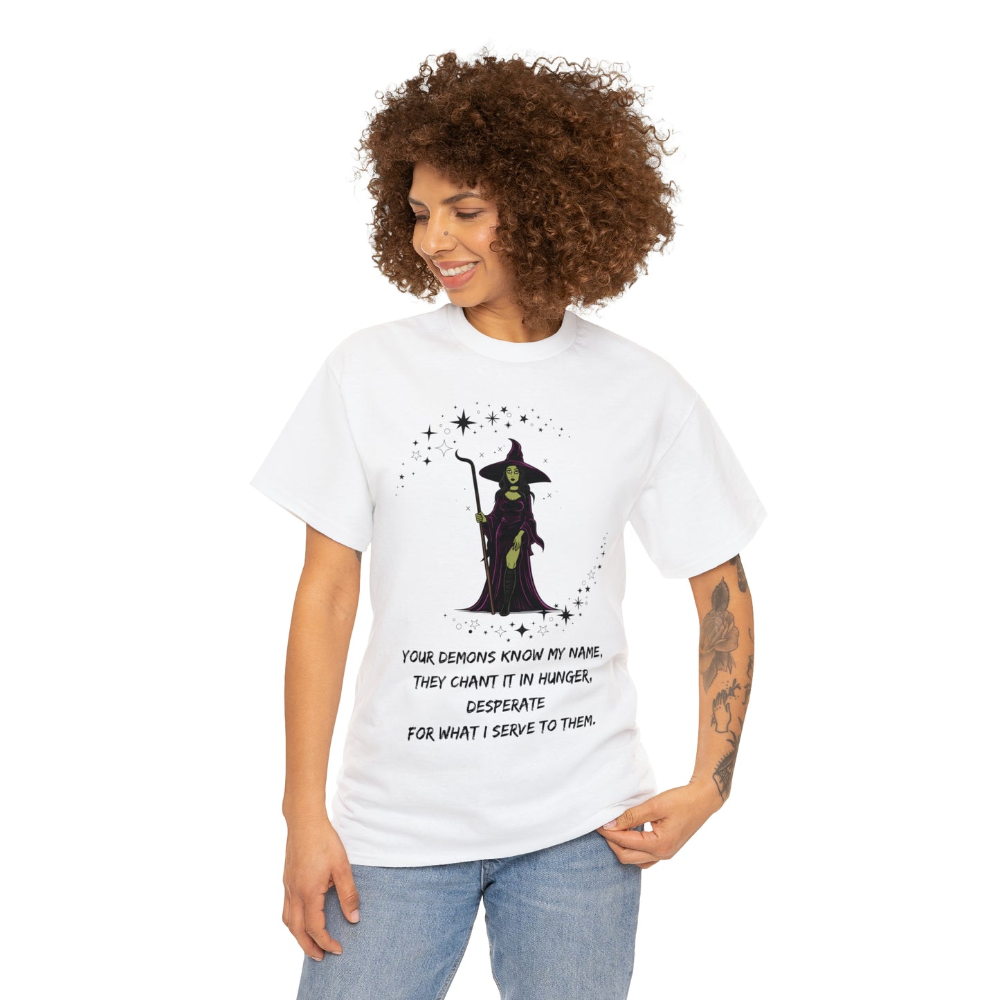 YOUR DEMONS KNOW MY NAME V1 Unisex Heavy Cotton Tee