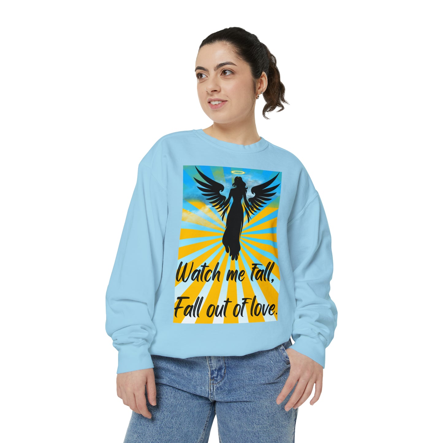 FALL OUT OF LOVE  Unisex Garment-Dyed Sweatshirt