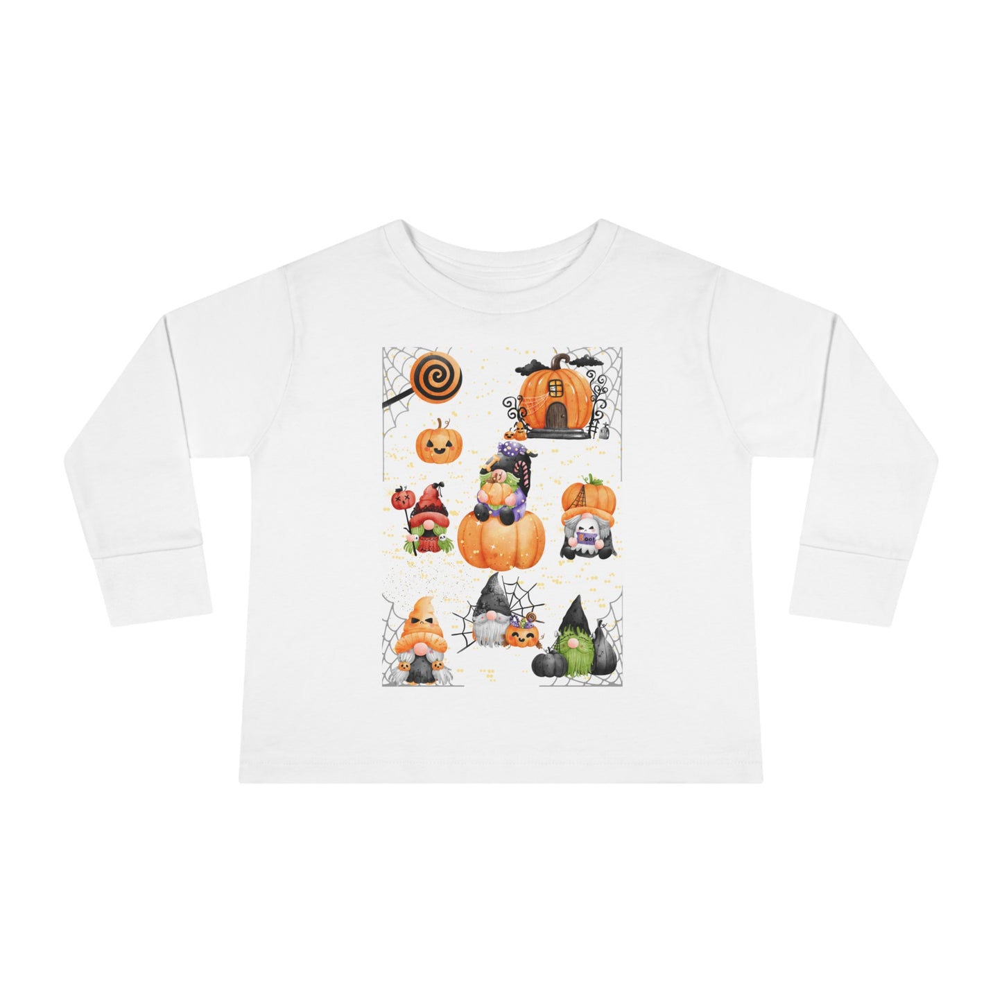 GNOMES AND pUMpKIN Toddler Long Sleeve Tee