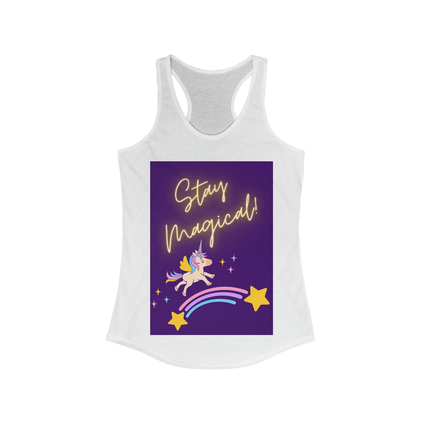 STAY MAGICAL UNICORN LOVE Women's Ideal Racerback Tank