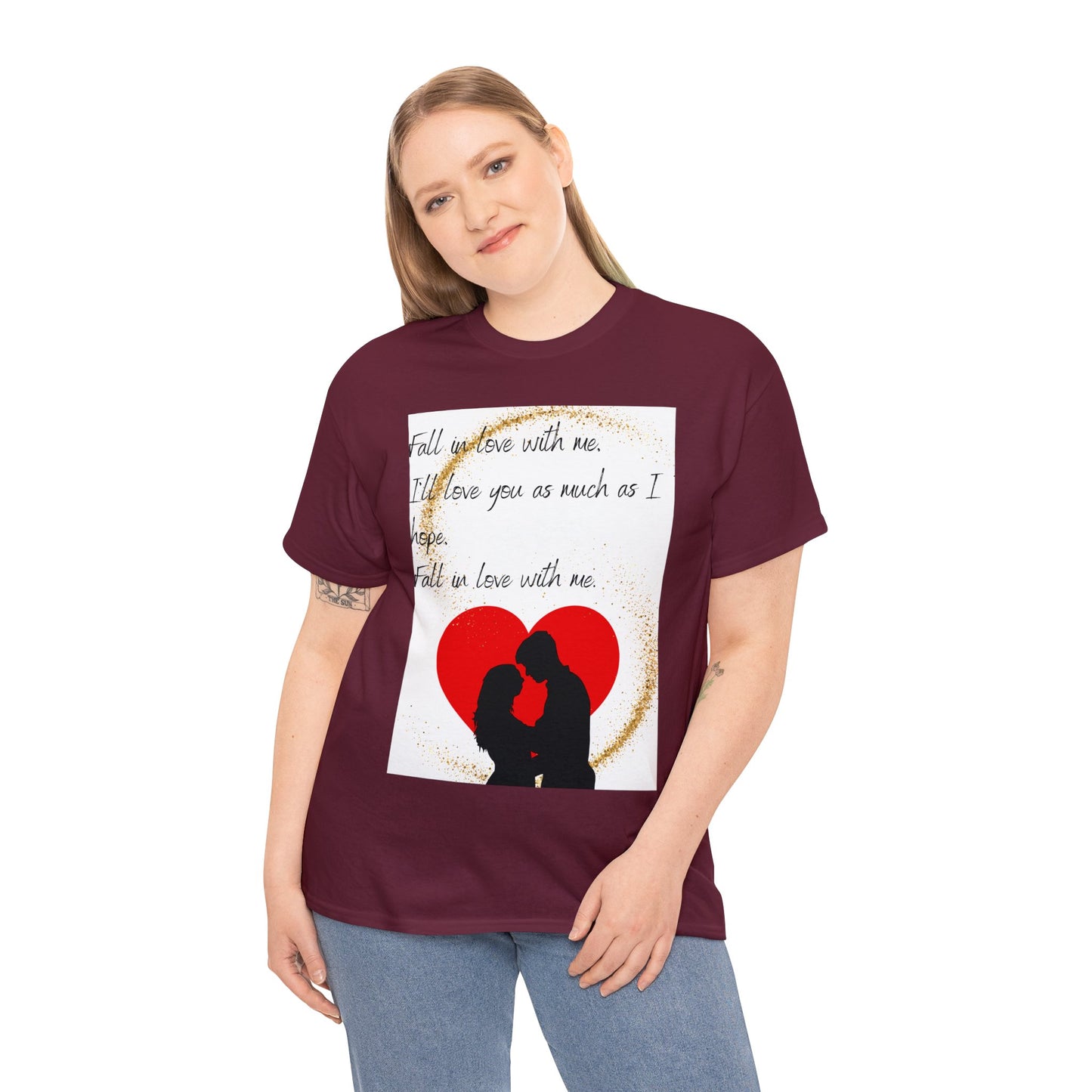 FALL IN LOVE WITH ME Unisex Heavy Cotton Tee