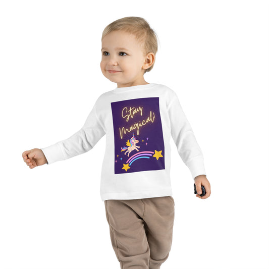 STAY MAGICAL UNICORN LOVE Toddler Long Sleeve Tee