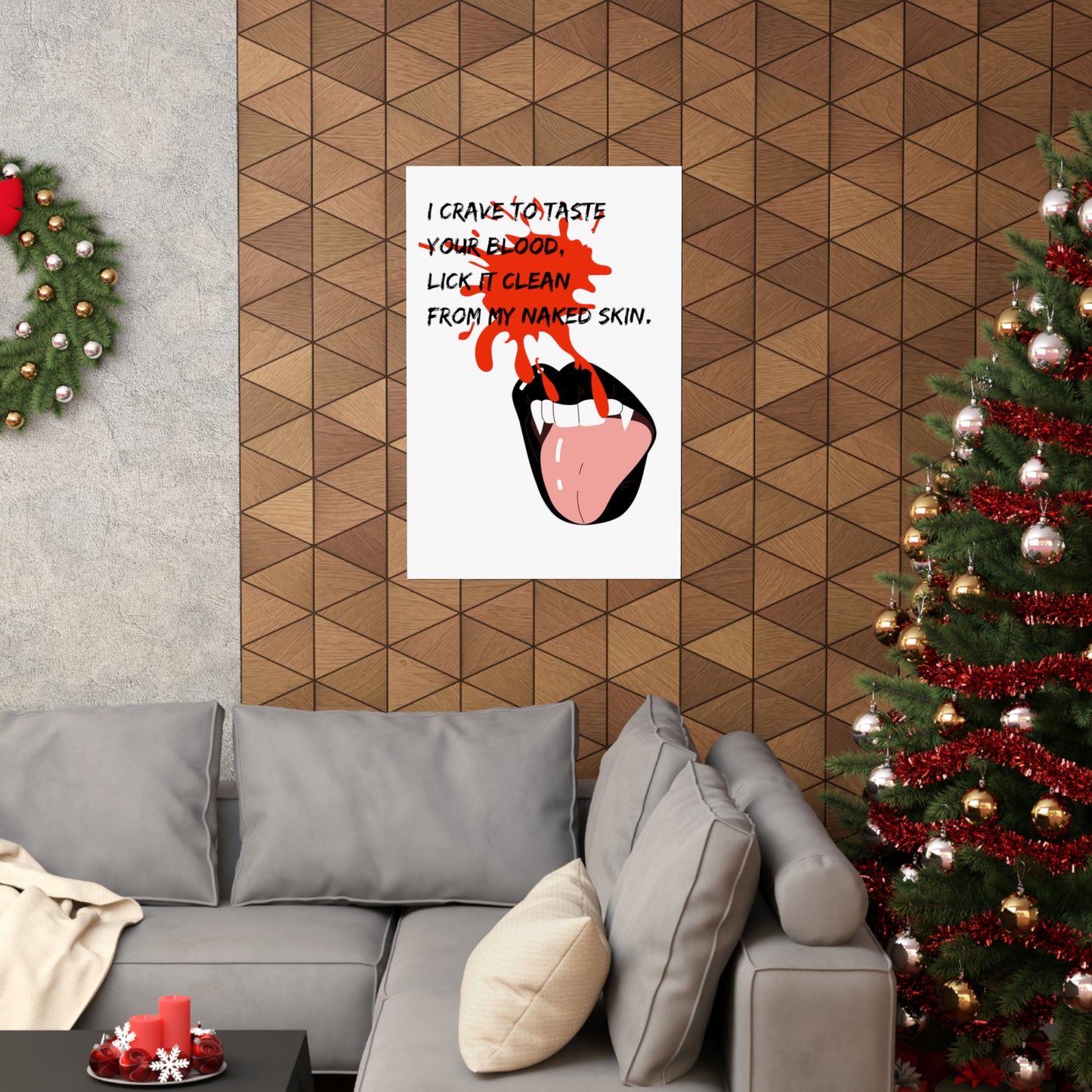 LICK YOU CLEAN Matte Vertical Posters
