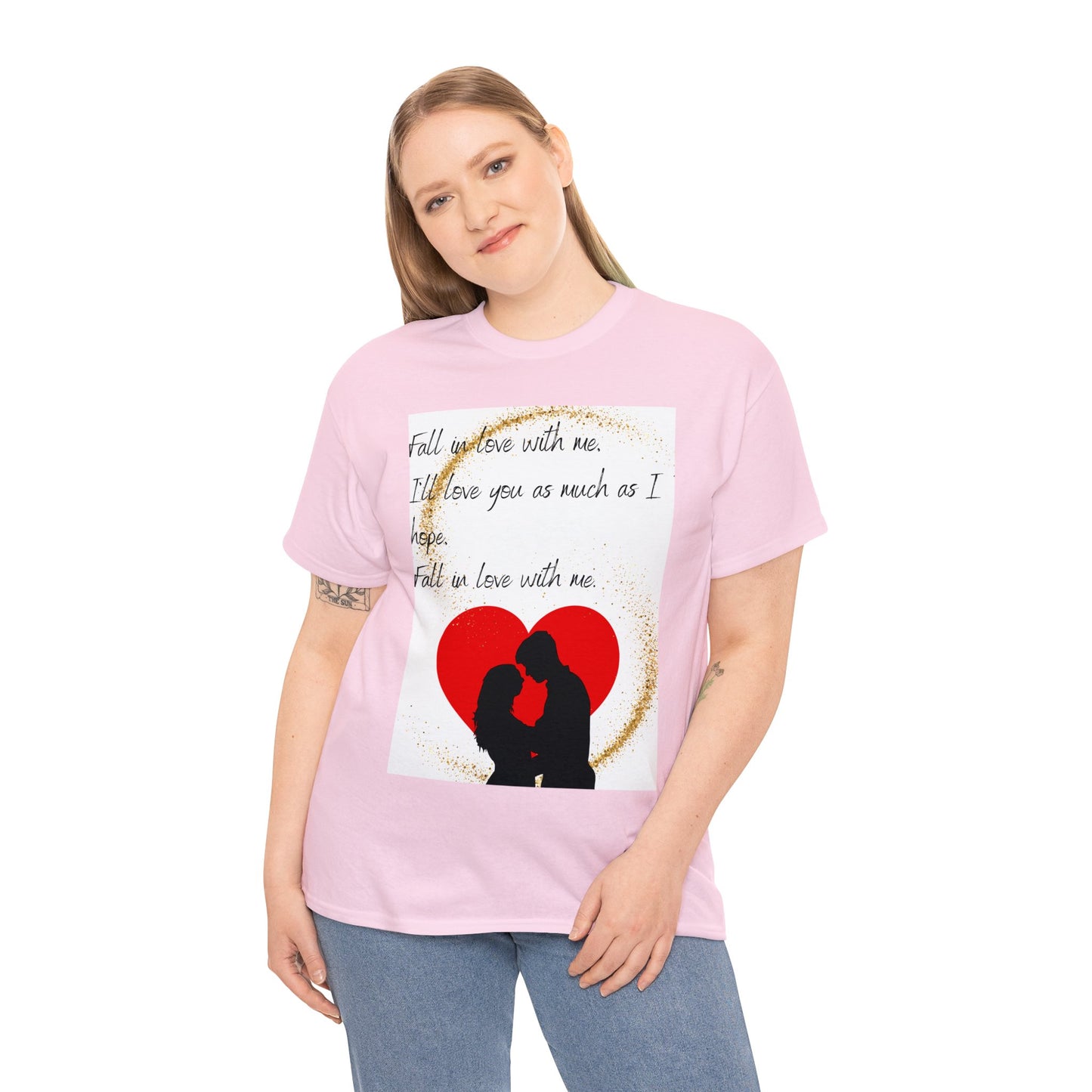 FALL IN LOVE WITH ME Unisex Heavy Cotton Tee