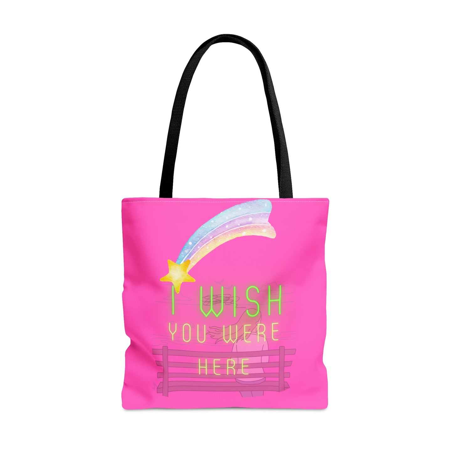 I WISH YOU WERE HERE Tote Bag (AOP)