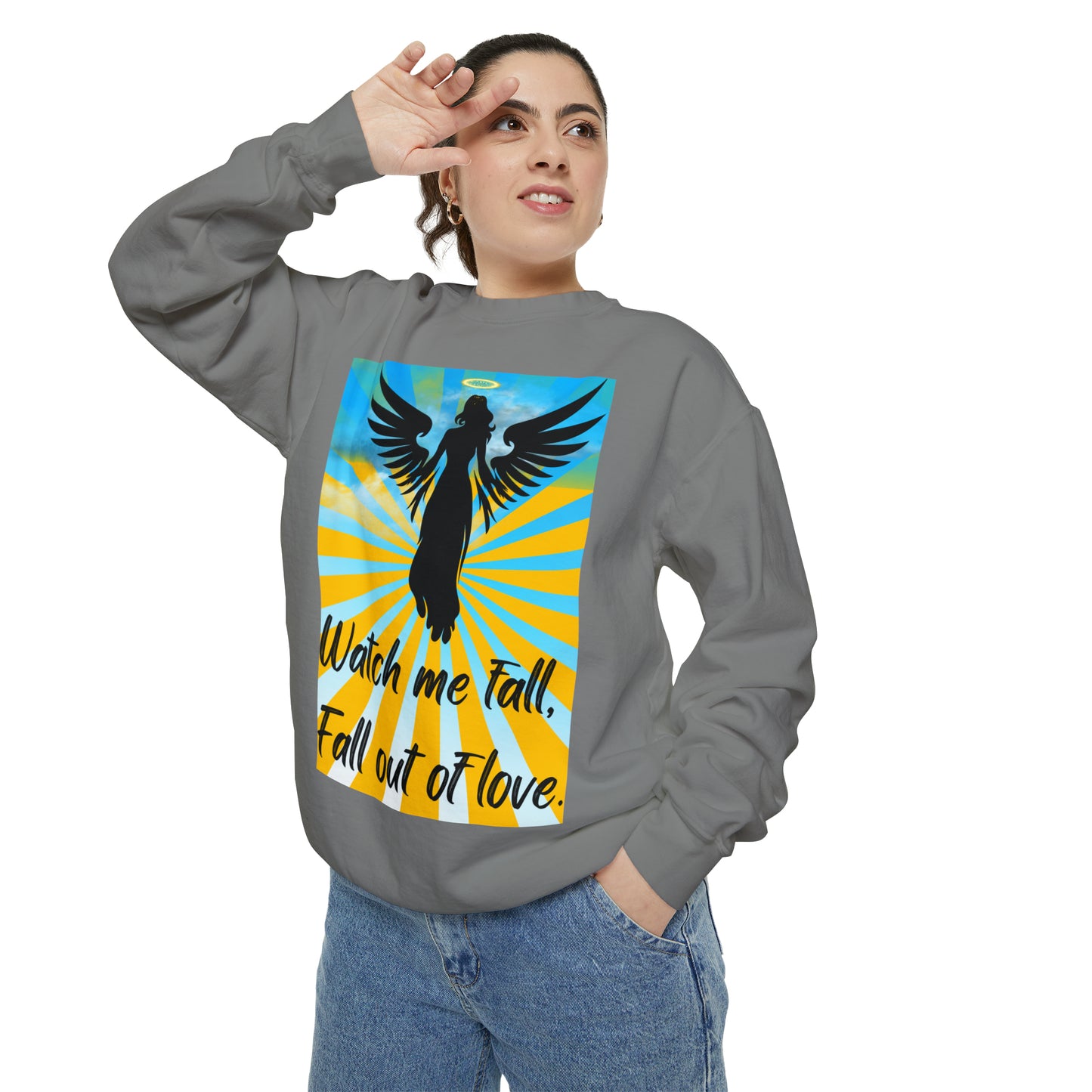 FALL OUT OF LOVE  Unisex Garment-Dyed Sweatshirt