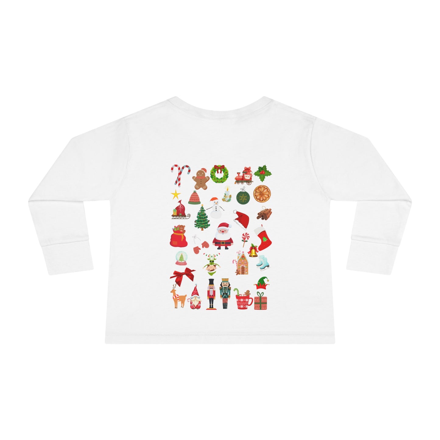 HO HO HO XMAS Toddler Long Sleeve Tee