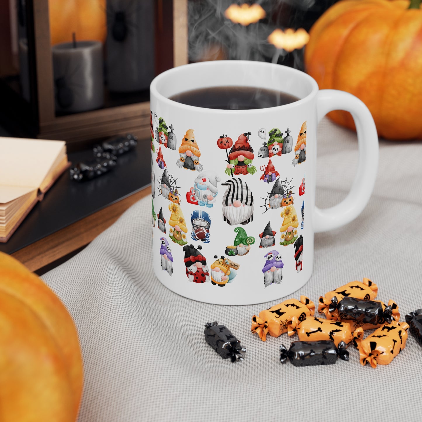 GNOMES OF HALLOWEEN Ceramic Mug 11oz