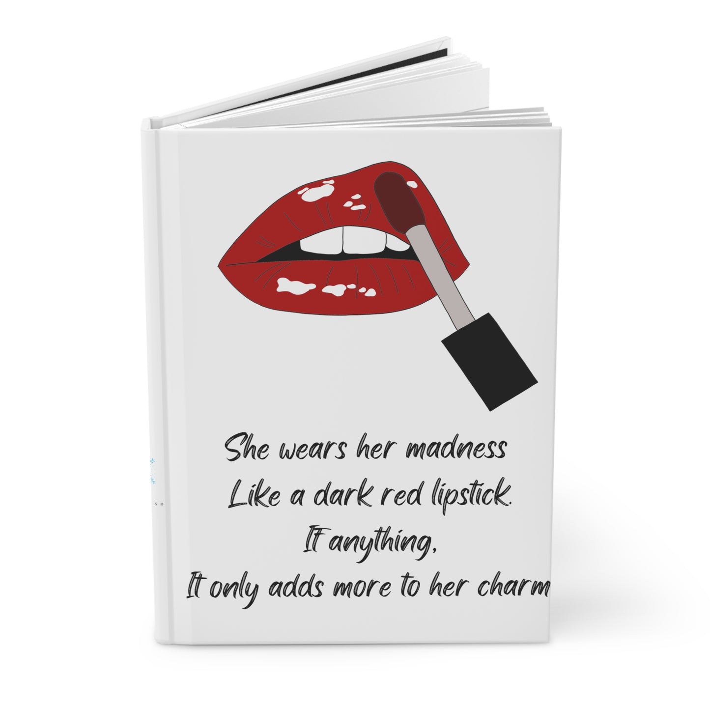 MADNESS LIPSTICK Hardcover Journal Matte