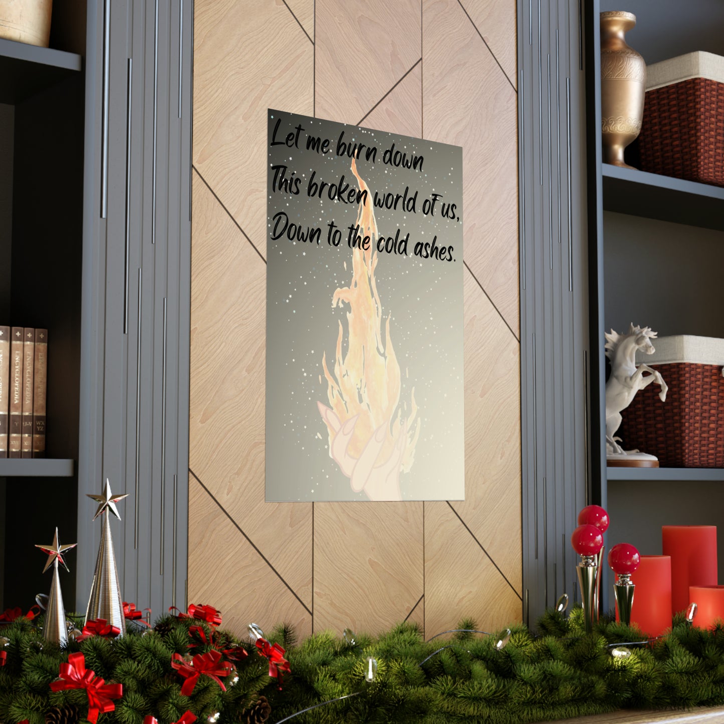 DOWN TO THE ASHES   Matte Vertical Posters