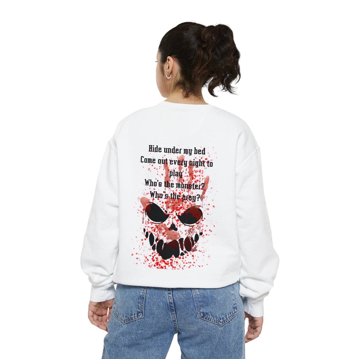 MONSTERS UNDER MY BED Unisex Garment-Dyed Sweatshirt