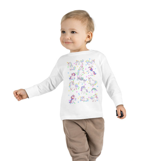 UNICORN LOVE Toddler Long Sleeve Tee