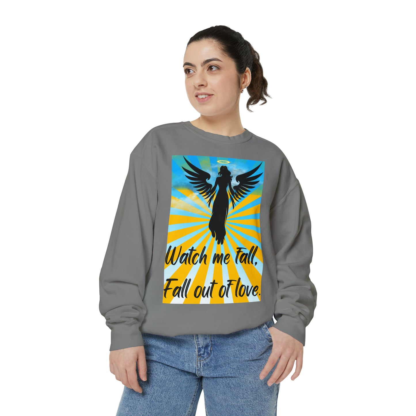 FALL OUT OF LOVE  Unisex Garment-Dyed Sweatshirt