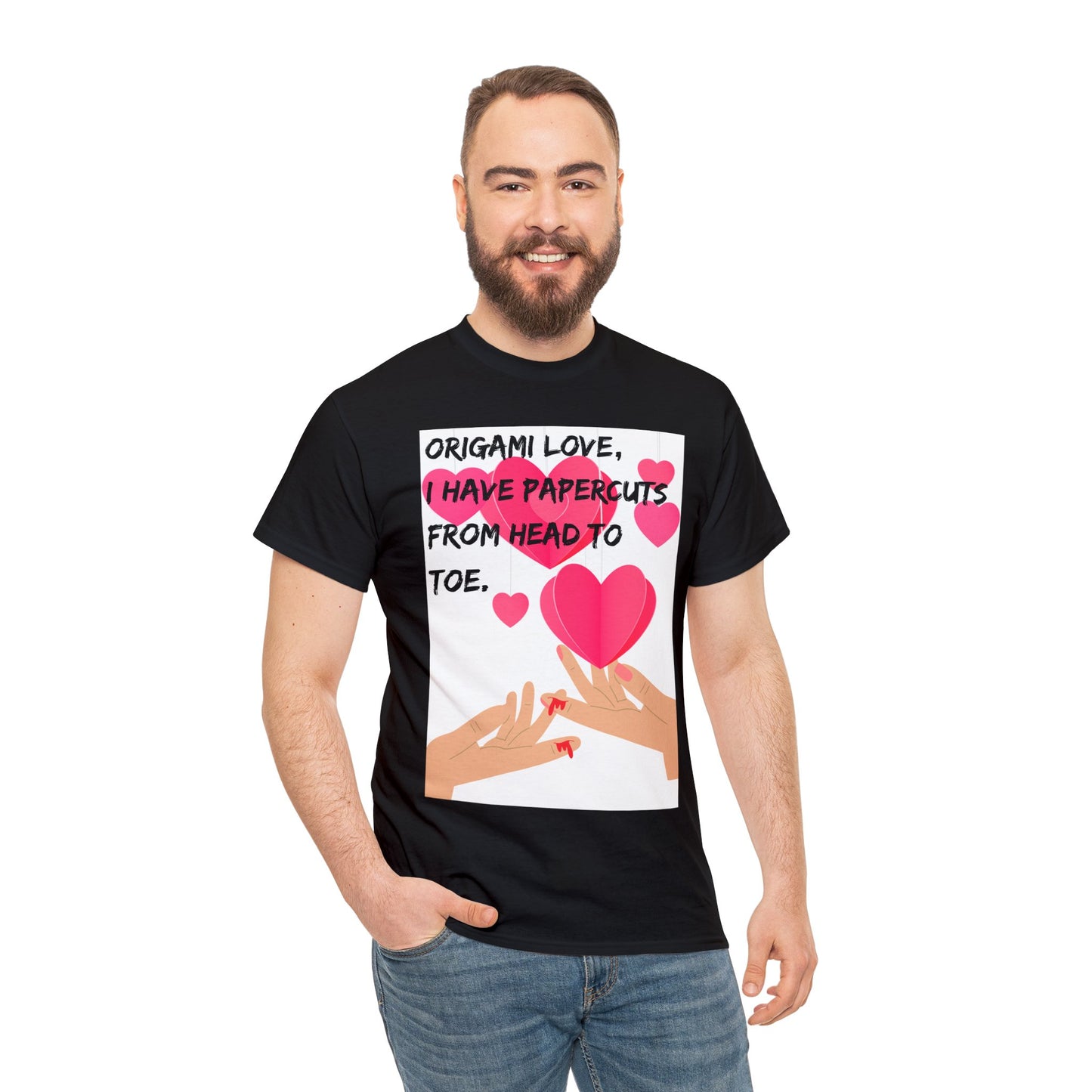 ORIGAME LOVE Unisex Heavy Cotton Tee