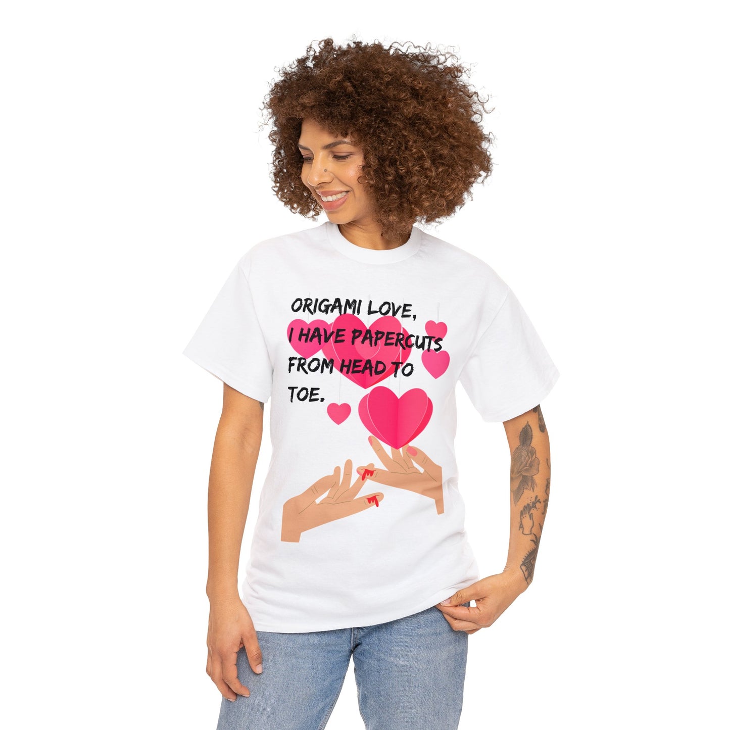 ORIGAME LOVE Unisex Heavy Cotton Tee