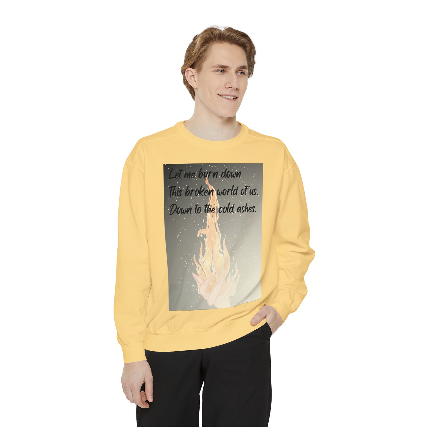 DOWN TO THE ASHES  Unisex Garment-Dyed Sweatshirt