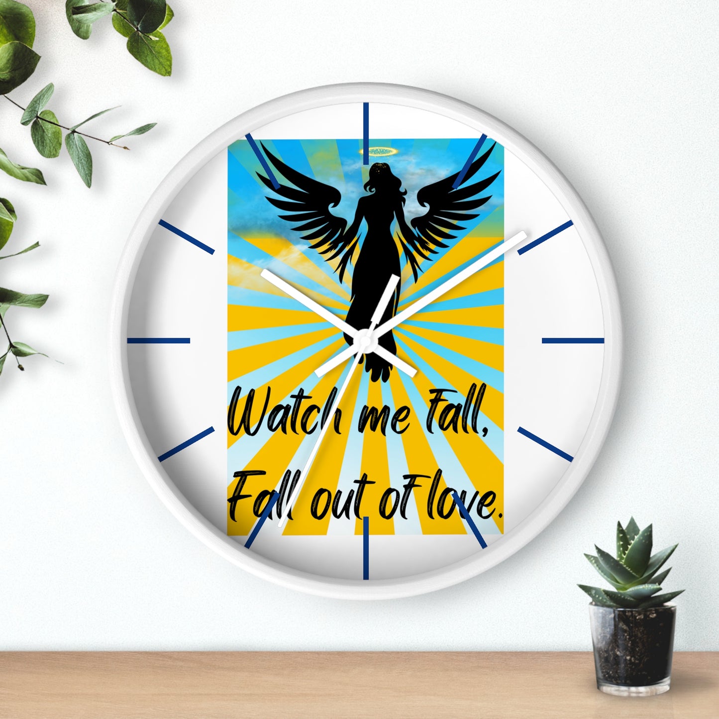 FALL OUT OF LOVE Wall Clock