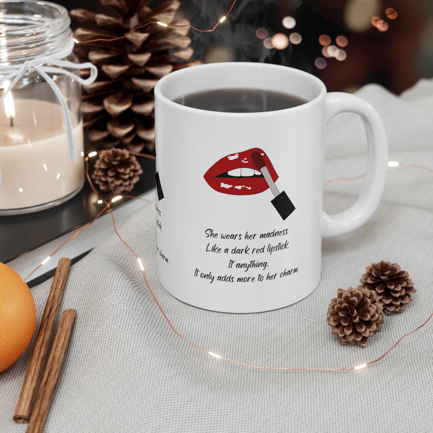 MADNESS LIPSTICK Ceramic Mug 11oz