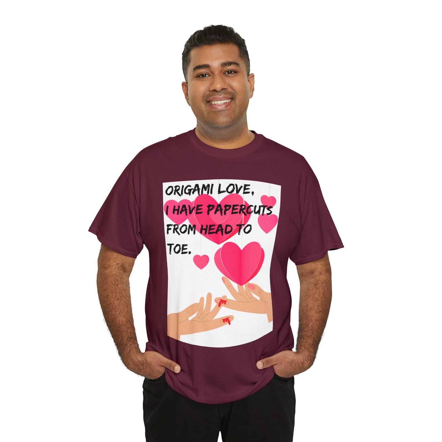 ORIGAME LOVE Unisex Heavy Cotton Tee