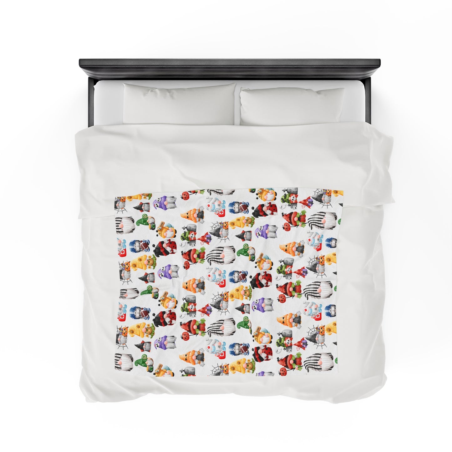 GNOMES IN HALLOWEEN Velveteen Plush Blanket