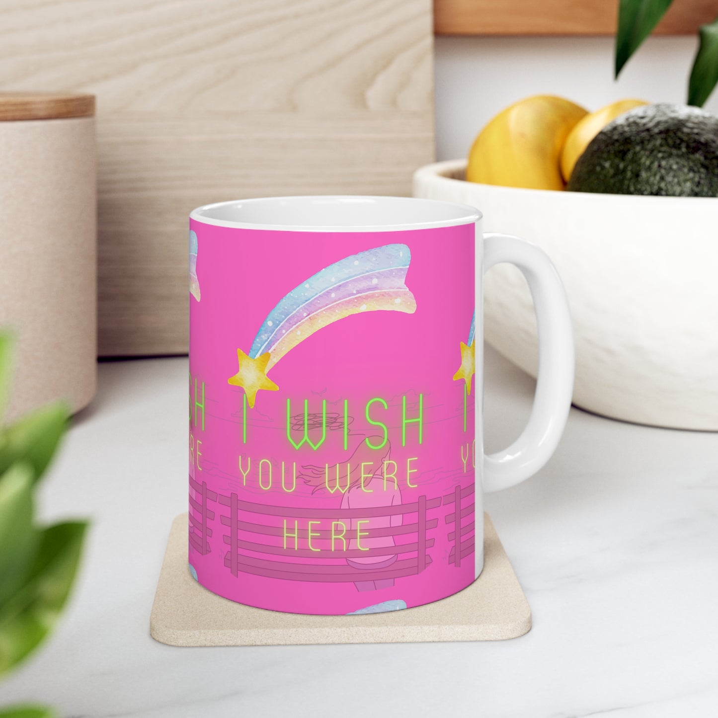 I WISH YOU WERE HERE Ceramic Mug 11oz