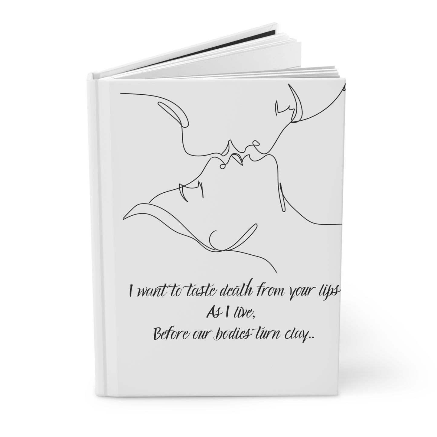 DEATH FROM YOUR LIPS Hardcover Journal Matte