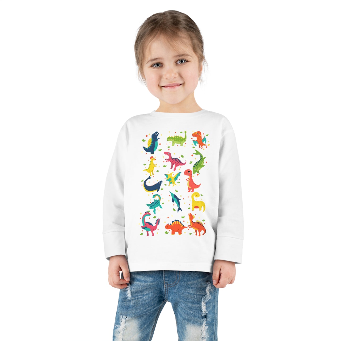 ROAR LIKE A DINASOUR Toddler Long Sleeve Tee
