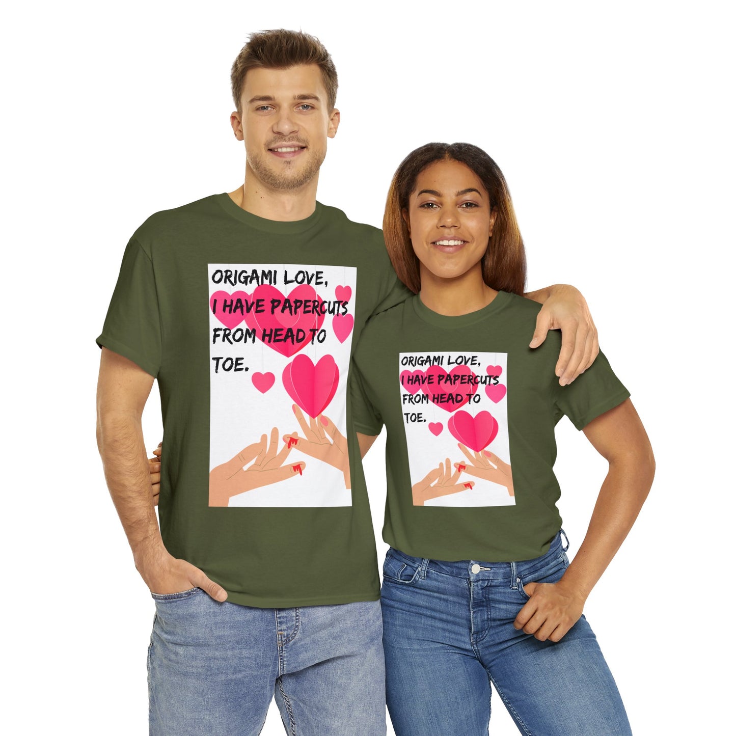 ORIGAME LOVE Unisex Heavy Cotton Tee