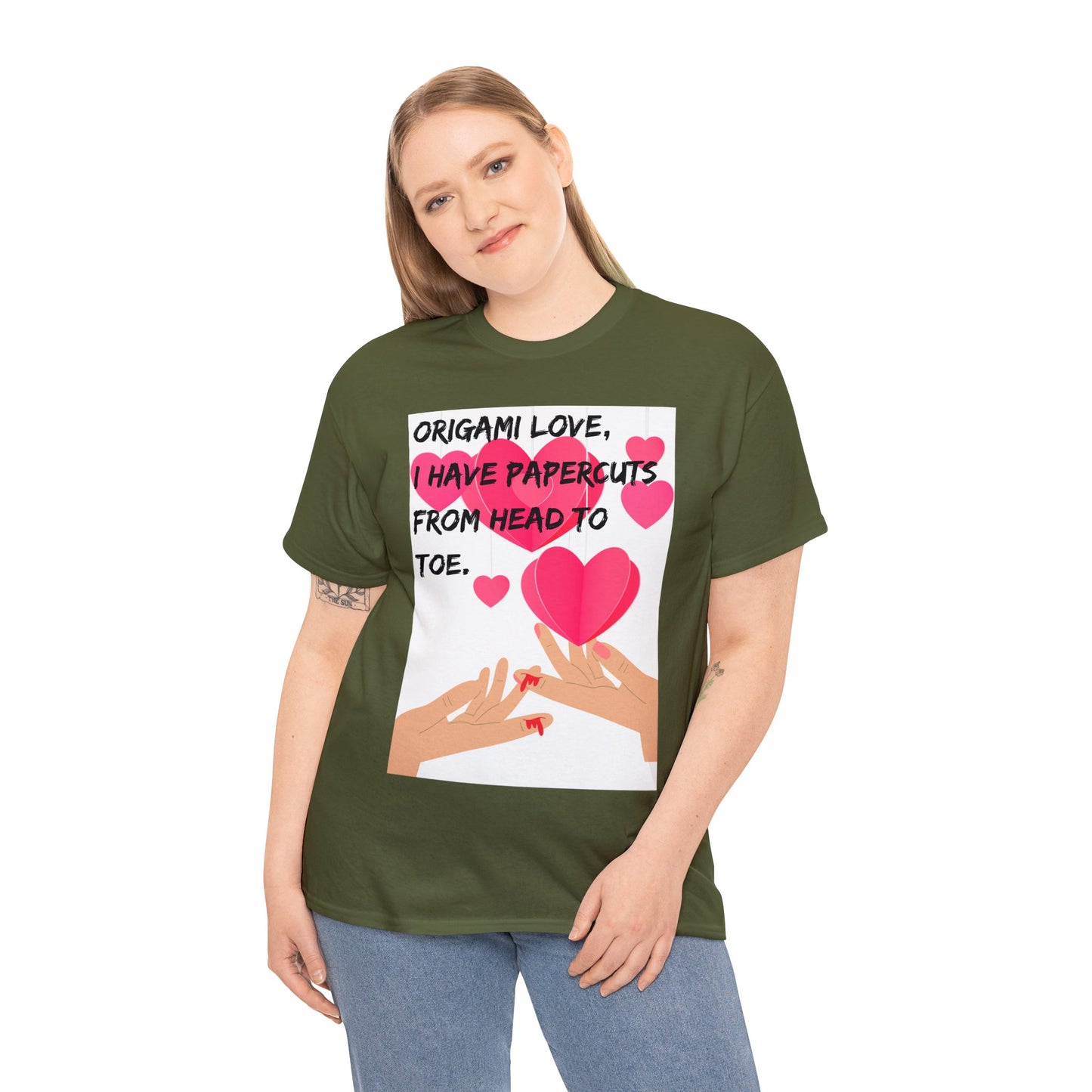 ORIGAME LOVE Unisex Heavy Cotton Tee