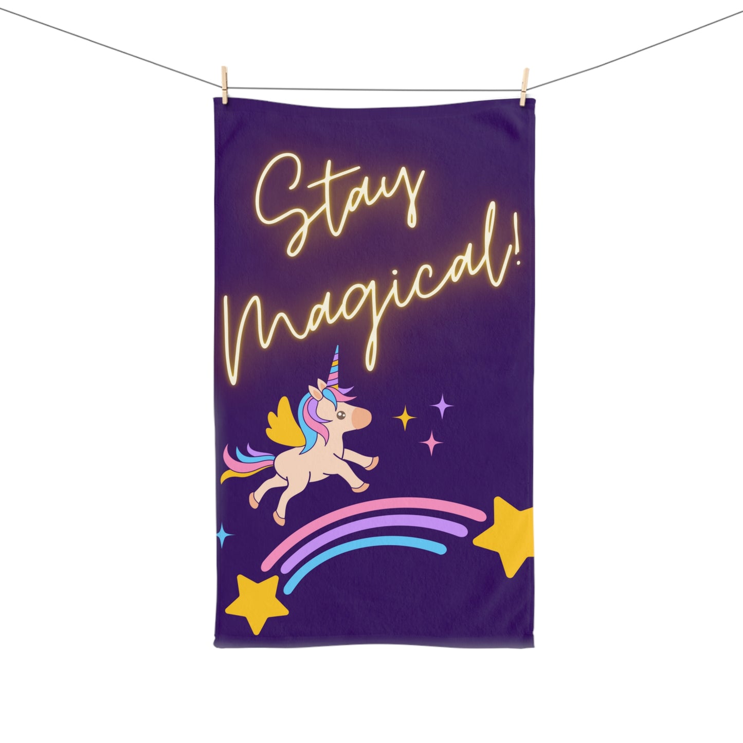 STAY MAGICAL UNICORN LOVE Hand Towel