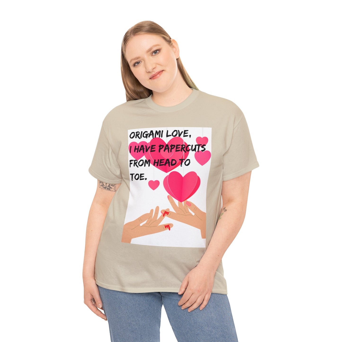 ORIGAME LOVE Unisex Heavy Cotton Tee