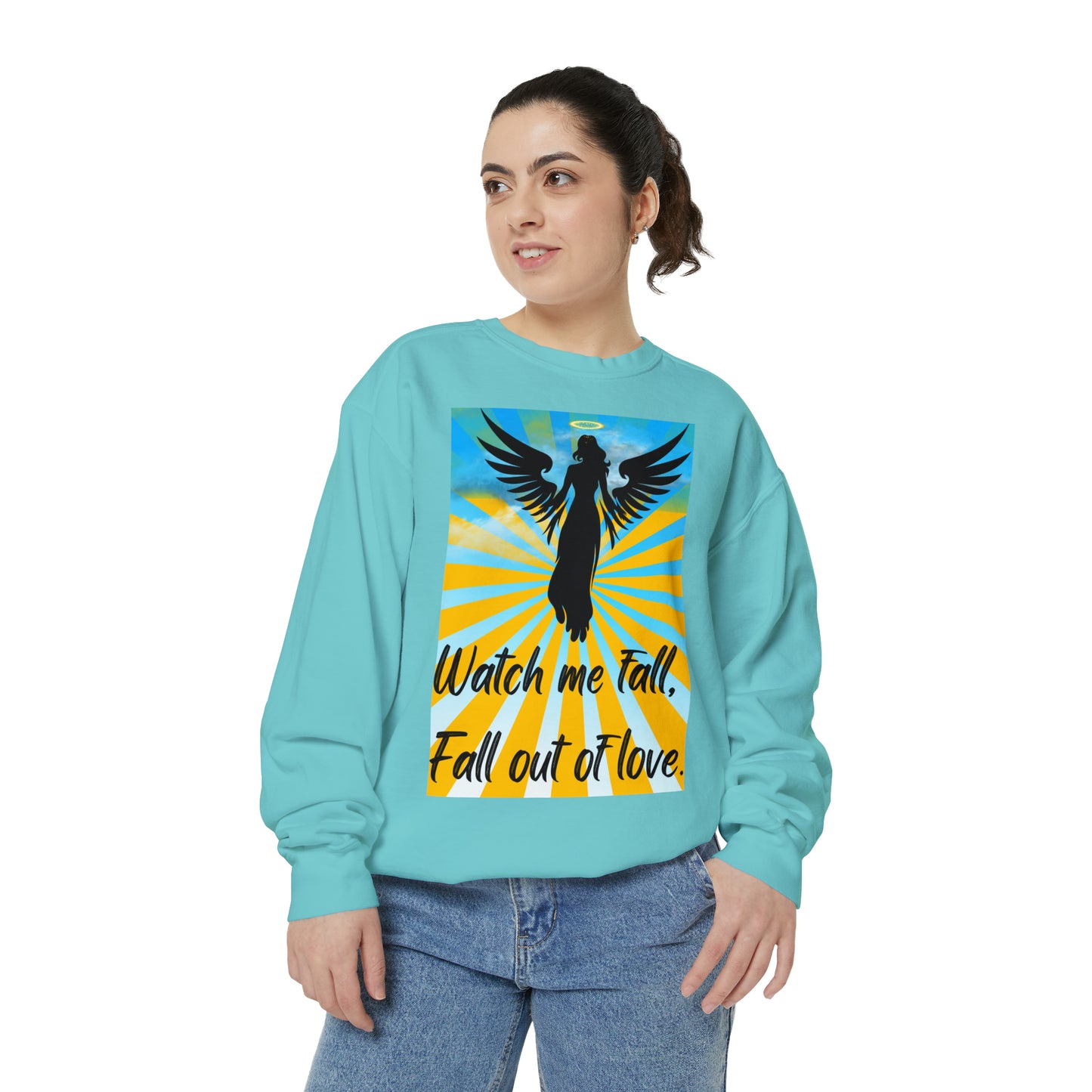 FALL OUT OF LOVE  Unisex Garment-Dyed Sweatshirt