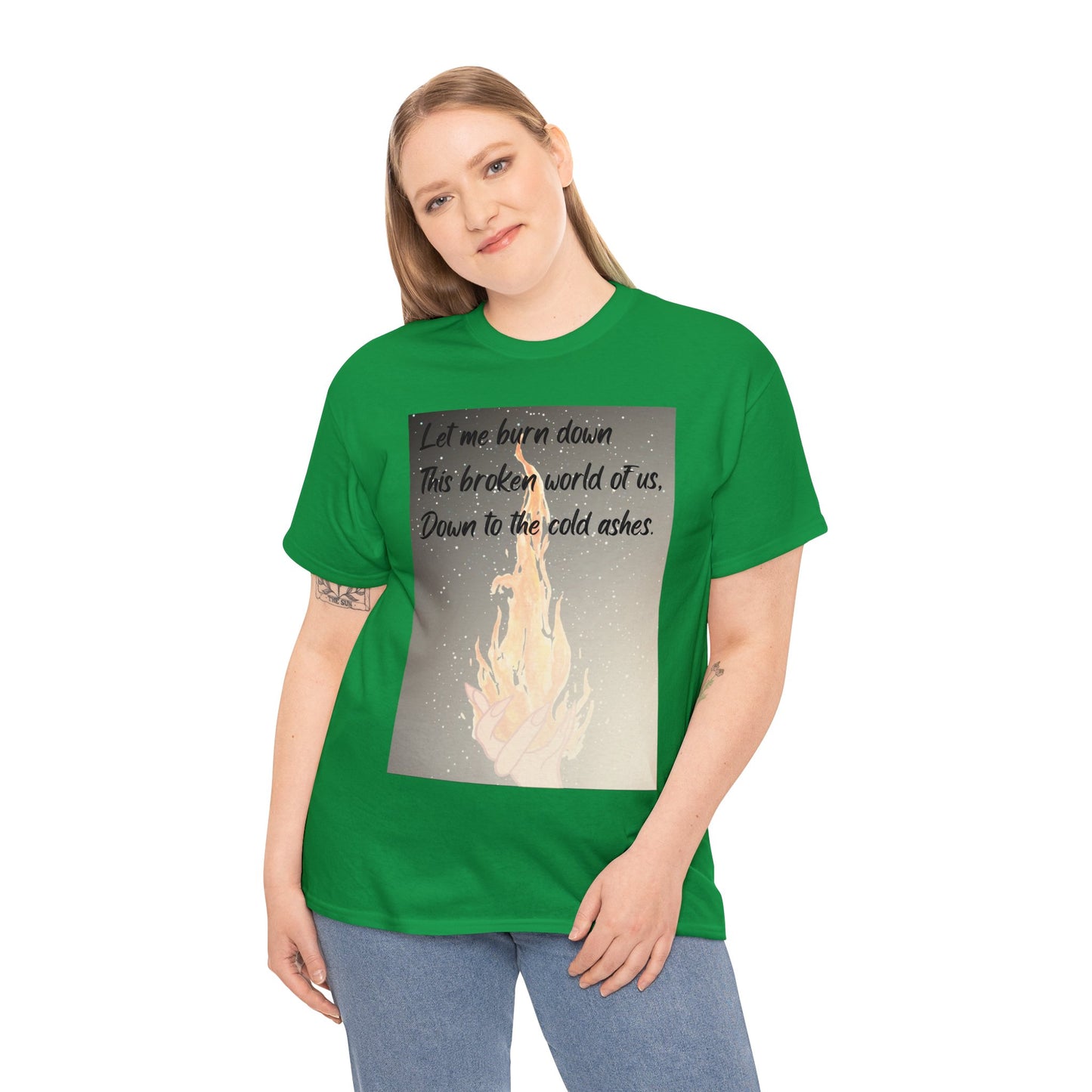 DOWN TO THE ASHES  Unisex Heavy Cotton Tee
