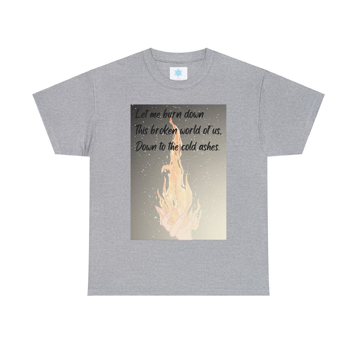 DOWN TO THE ASHES  Unisex Heavy Cotton Tee
