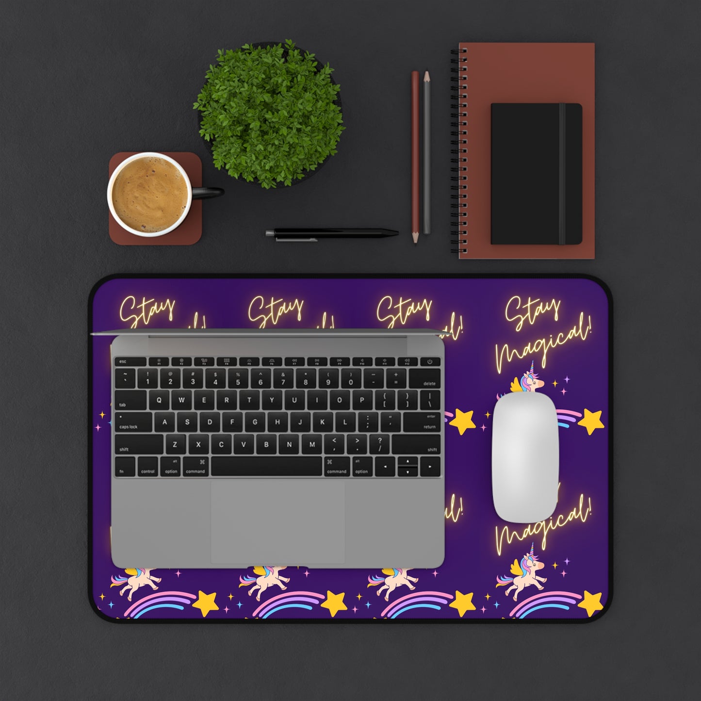 STAY MAGICAL UNICORN LOVE  Desk Mat