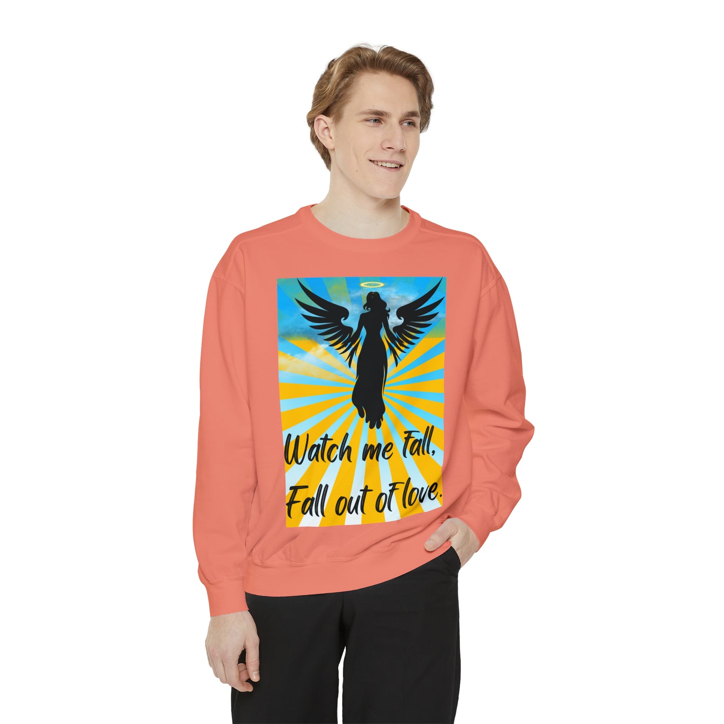 FALL OUT OF LOVE  Unisex Garment-Dyed Sweatshirt