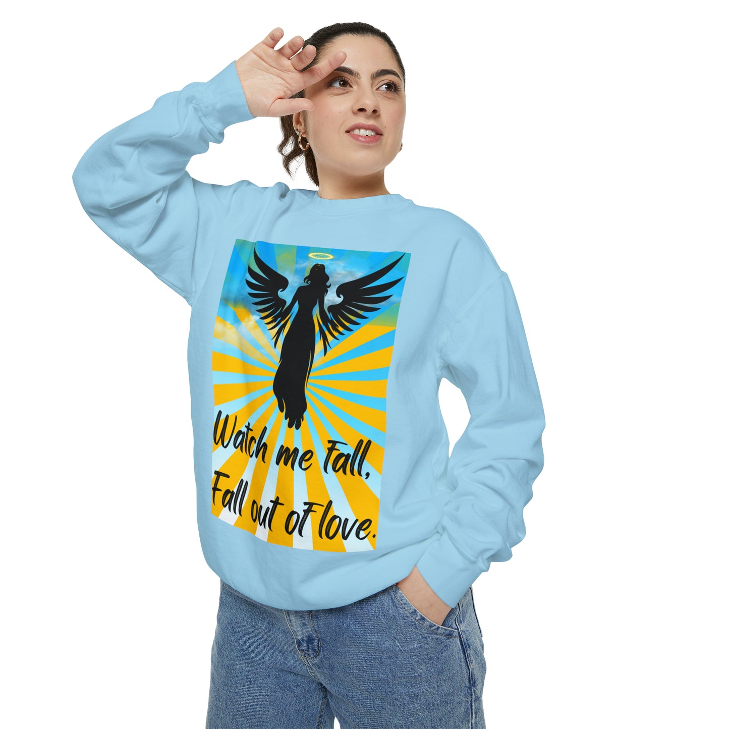 FALL OUT OF LOVE  Unisex Garment-Dyed Sweatshirt