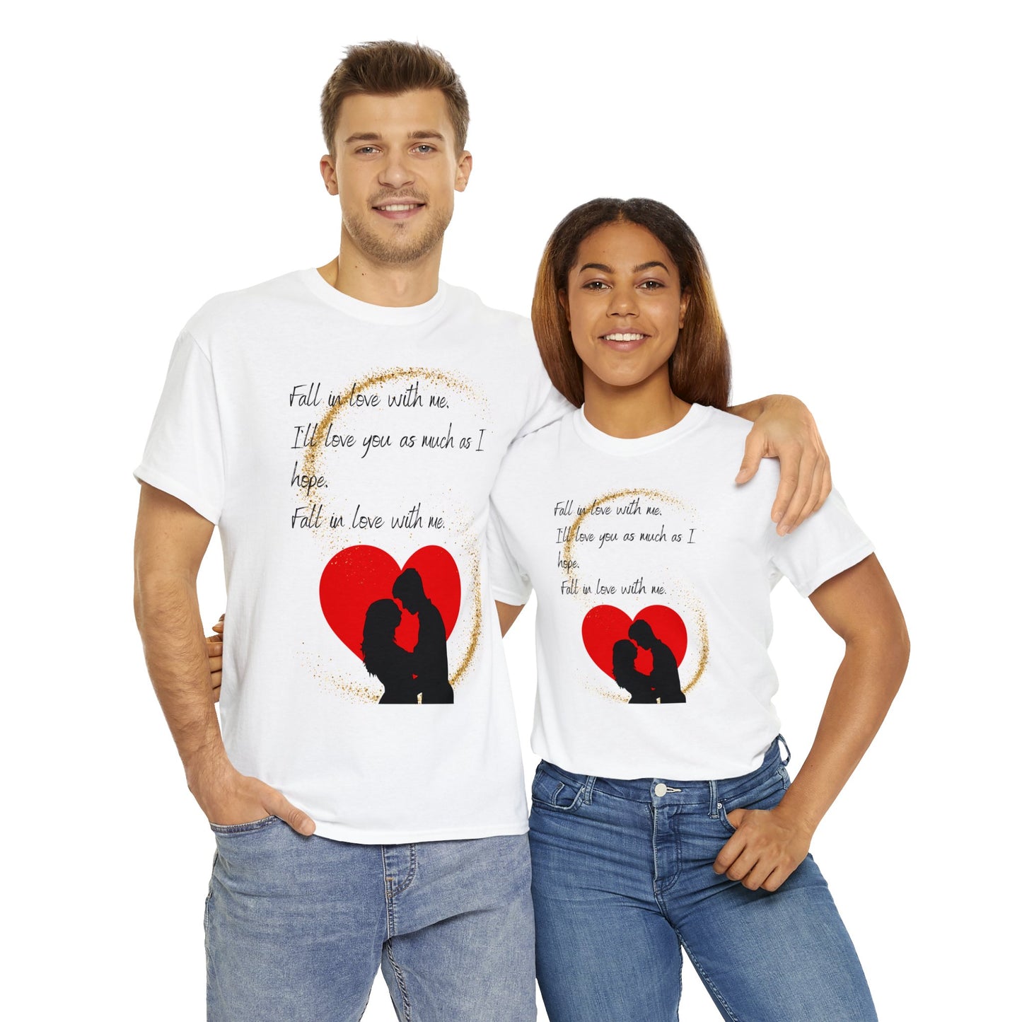 FALL IN LOVE WITH ME Unisex Heavy Cotton Tee